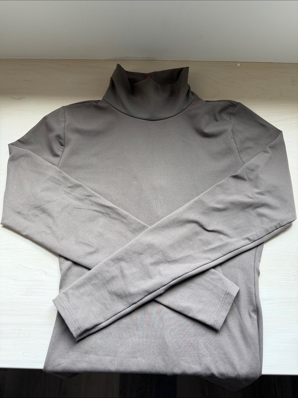 SPANX Taupe Turtleneck Bodysuit - Long Sleeve